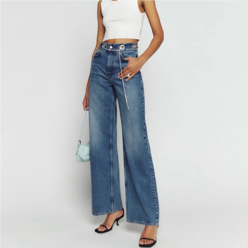 Reformation Cary High Rise Slouchy Wide Leg Jean